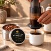 Elaborando café Alharaca con Aeropress